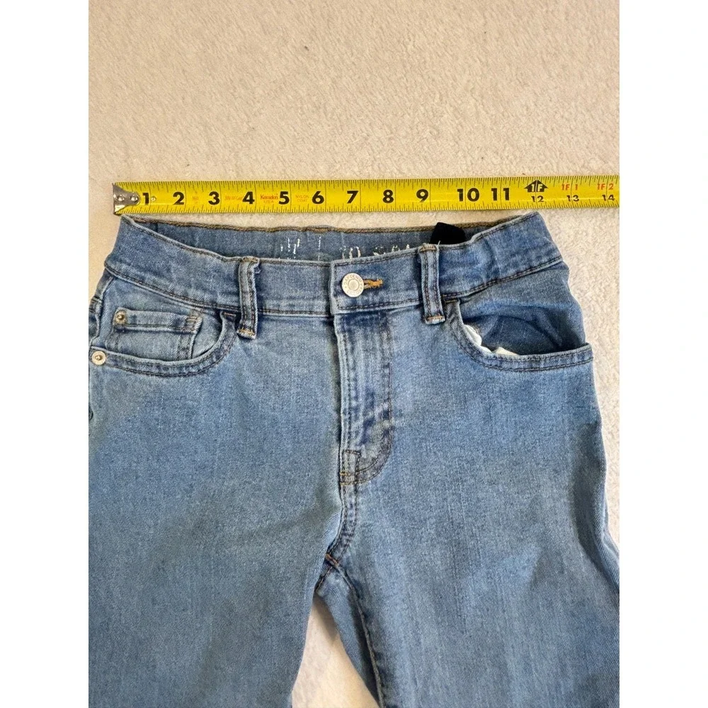 Gap‎ Jeans Kids 10 Blue Denim Medium Wash Cotton Stretch 24 Inseam Straight Leg